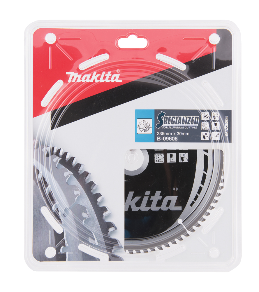 T.C.T hammastega saeketas alumiiniumi lõikamiseks 235X2.4X30mm 0° T80 SPECIALIZED – Makita