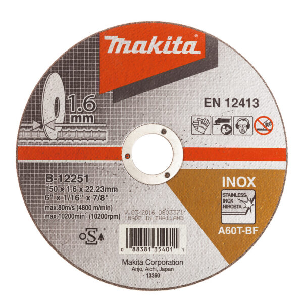 Lõikeketas 150x1,6 mm RST/ metall – Makita