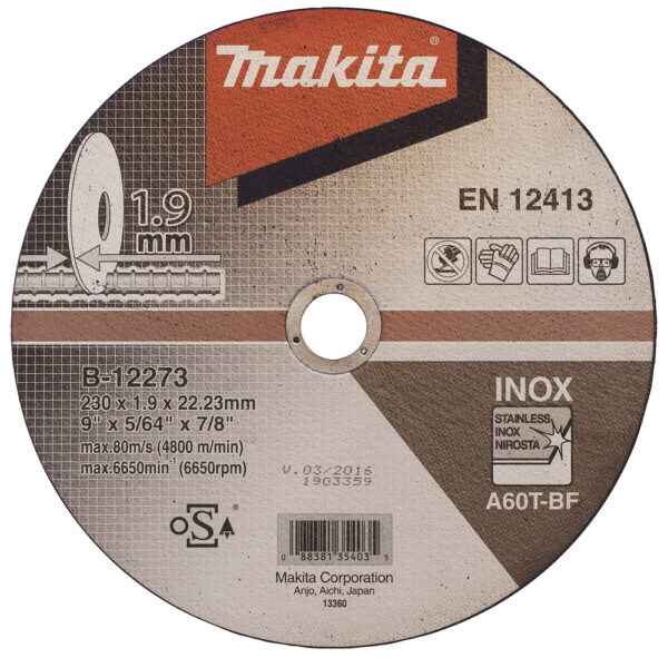 Lõikeketas 230x1,9 mm RST/ metall – Makita
