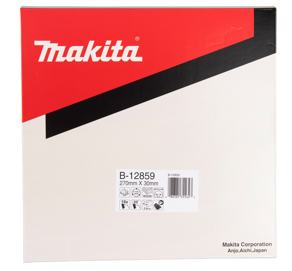 T.C.T hammastega saeketas puidu lõikamiseks 270X2.6X30mm 20° T18 Saeketas standartsele puidule – Makita