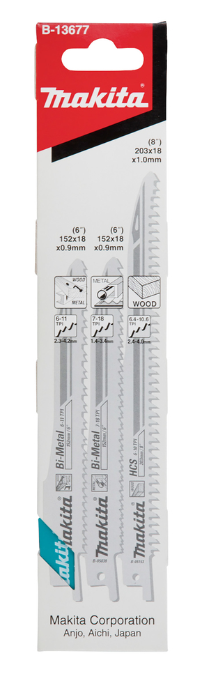 Univ.saeterade kmpl. 3tk. super express: B-05038, B-05044, B-05153 – Makita