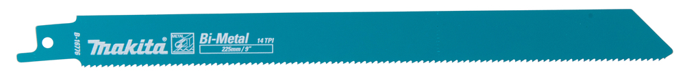 Univ.saeterad BiM 225x0,9mm (14tpi), 2tk. metall plaadid 3-8mm, metall torud 10-175mm – Makita