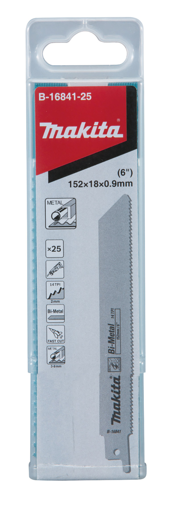 Univ.saeterad BiM 152x0,9mm (14tpi), 25tk. painduv, metall torud 10-100mm – Makita