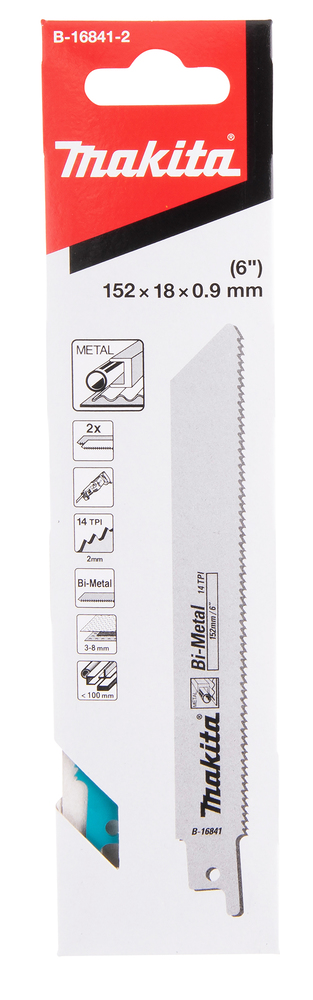Univ.saeterad BiM 152x0,9mm (14tpi), 2tk. painduv, metall torud 10-100mm – Makita