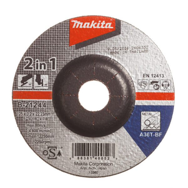 Lõikeketas 125x1,6 mm A36S-BF RST/ metall – Makita