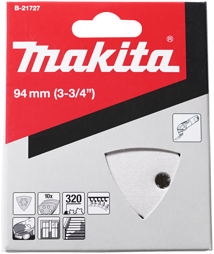 Lihvpaber delta K320, 10 tk., valge – Makita
