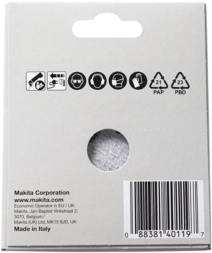 Lihvpaber delta K120, 240, 400, 600, 1200, kõiki 2 tk. – Makita