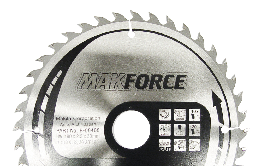 T.C.T hammastega saeketas puidu lõikamiseks 136X1.5X20mm 18° T36 SPECIALIZED saeketas akusaagidele – Makita