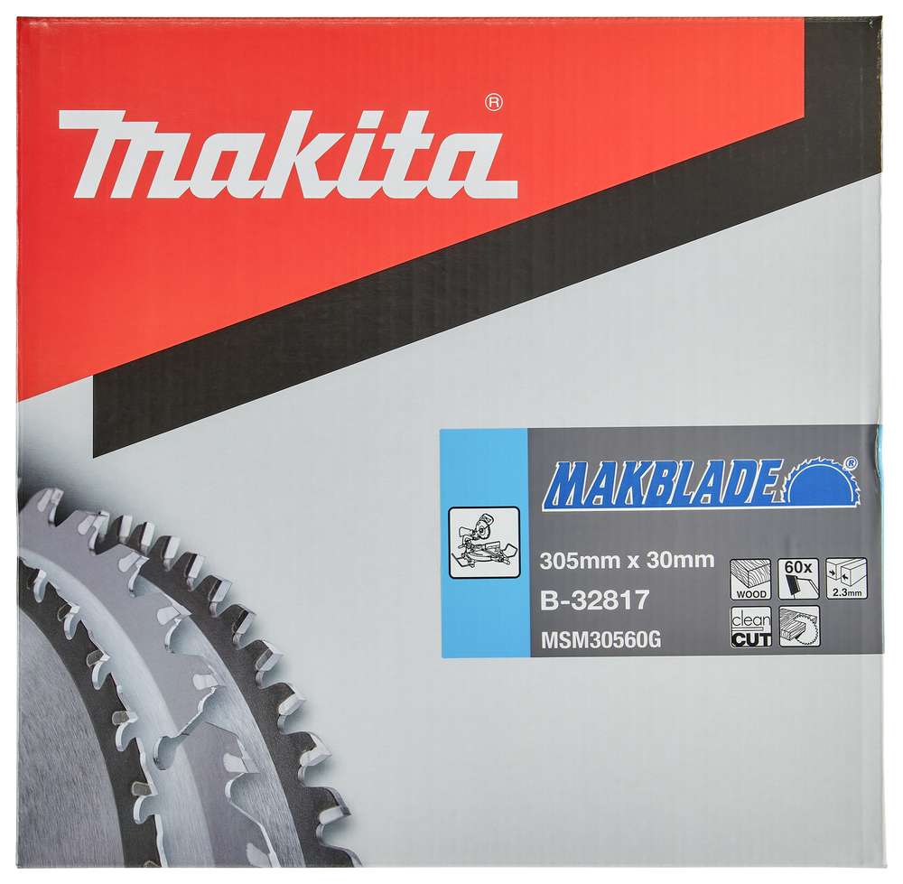 T.C.T hammastega saeketas puidu lõikamiseks 305X2.3X30mm 5° T60 MAKBLADE saeketas statsionaarsetele saagidele – Makita