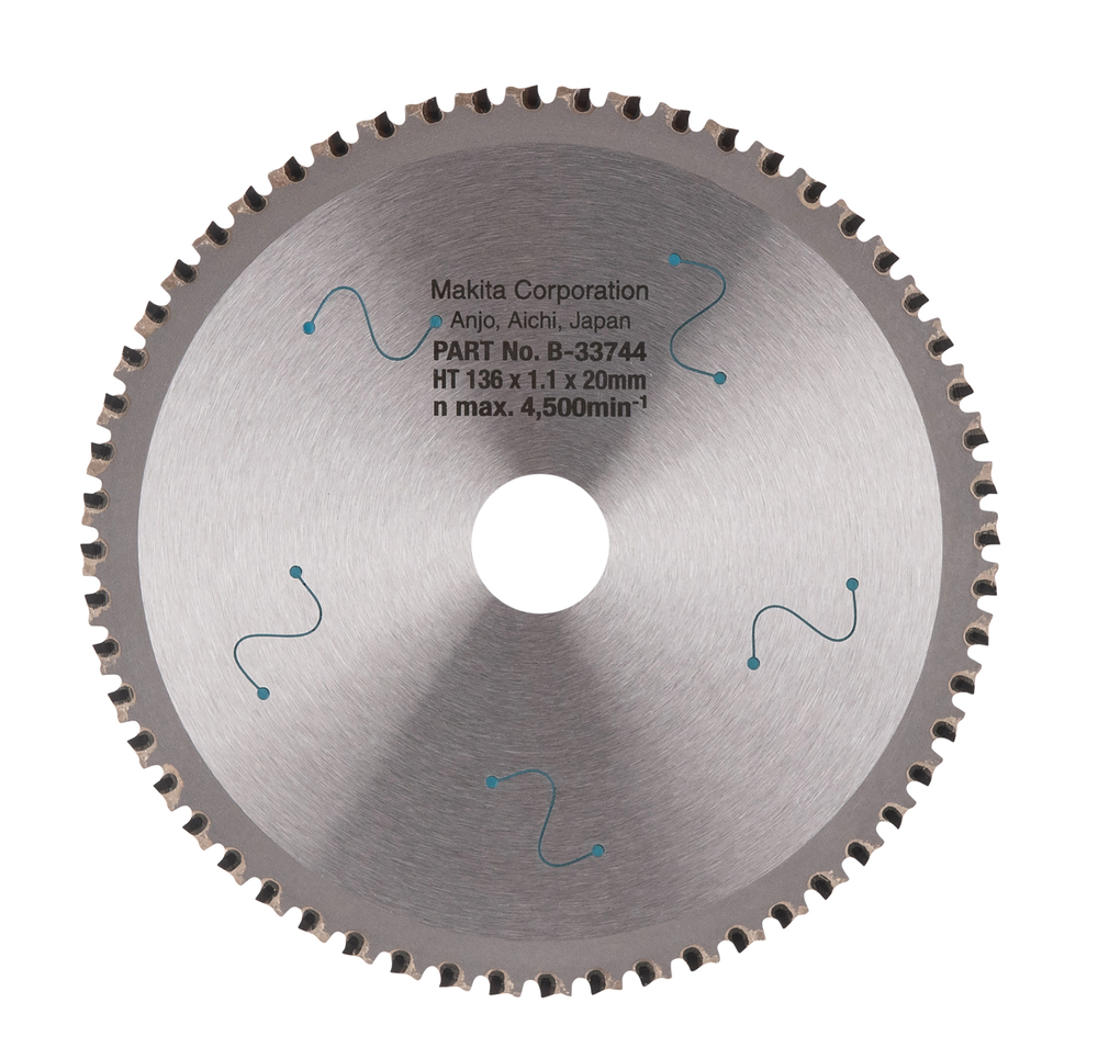 T.C.T hammastega saeketas metalli lõikamiseks 136X1.1X20mm 0° T56 SPECIALIZED, Roostevabateras – Makita