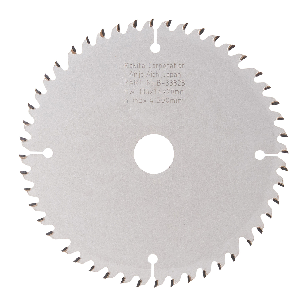 T.C.T hammastega saeketas MDF-i/laminaadi-I lõikamiseks 136X1.4X20mm 10° T48 SPECIALIZED saeketas laminaadi lõikamiseks – Makita