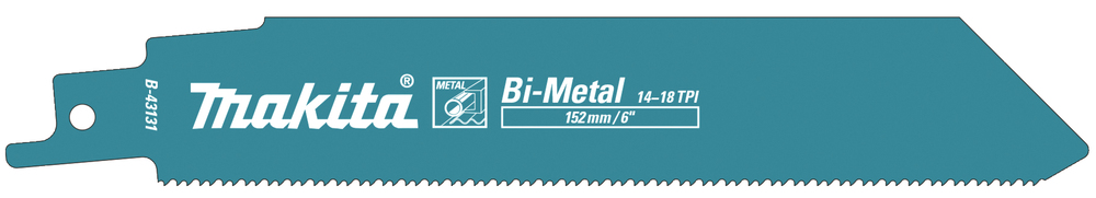 Univ.saeterad BiM 152x1,1mm (14+18tpi), 5tk. metall plaadid 3-8mm, metall torud, profiilid <100mm – Makita