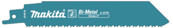 Univ.saeterad BiM 152x1,1mm (8-10tpi), 5tk. metall plaadid 4-12mm, metall torud, profiilid <100mm – Makita