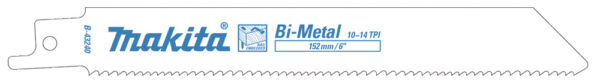 Univ.saetera BIM 152x0,9mm (10-14tpi), 5tk. puit, met. (universaalne) naeltega puit 5-100mm, alu 3-10mm, PVC 3-100mm – Makita