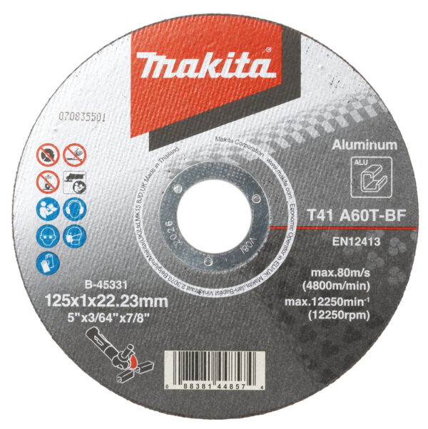 Lõikeketas 125x1mm A60T-BF, aluminium – Makita