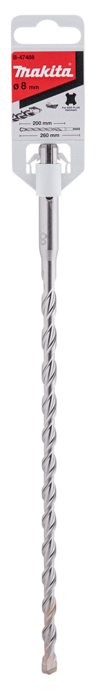 SDS-PLUS puur 8x200/260 mm, V-PLUS – Makita