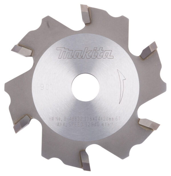 T.C.T hammastega saeketas alumiinium komposiit materjalide lõikamiseks, 118X14X20mm 5° T6 SPECIALIZED hambanurk 90°, CA5000 – Makita