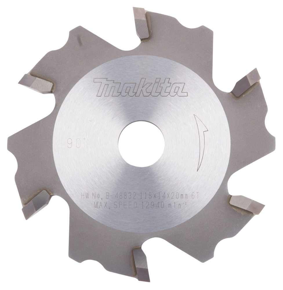 T.C.T hammastega saeketas alumiinium komposiit materjalide lõikamiseks, 118X14X20mm 5° T6 SPECIALIZED hambanurk 90°, CA5000 – Makita