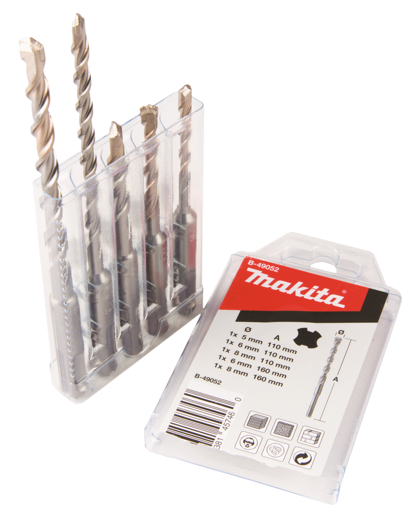 SDS-PLUS puuride kmpl. (5x110, 6x110, 6x160, 8x110, 8x160) – Makita