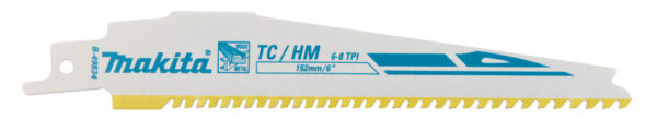Univ.saetera TC/HM 152x1,25mm, (6-8tpi), 1tk. kruvidega puit, met. , KLAASPLAST(<100 mm) – Makita