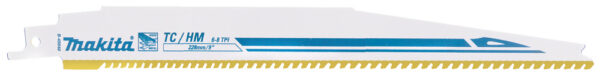 Univ.saetera TC/HM 228x1,25mm, (6-8tpi), 1tk., kruvidega puit, met., klaasplast (<175 mm) – Makita