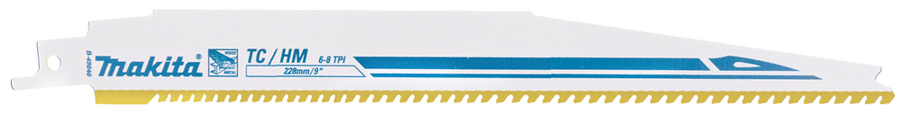 Univ.saetera TC/HM 228x1,25mm, (6-8tpi), 1tk., kruvidega puit, met., klaasplast (<175 mm) – Makita