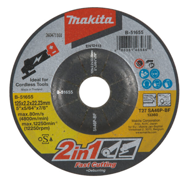 Lõikeketas 2-IN-1 (125X2,0X22,23mm) SA46P – Makita