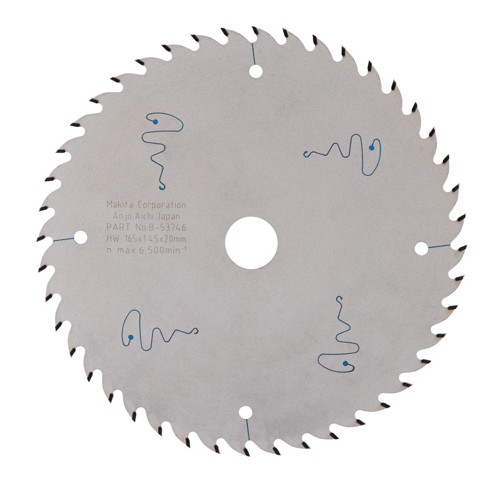 T.C.T hammastega saeketas puidu/MDF-i/laminaadi lõikamiseks 165X1.45X20mm 23° T44 SPECIALIZED saeketas akusaagidele – Makita
