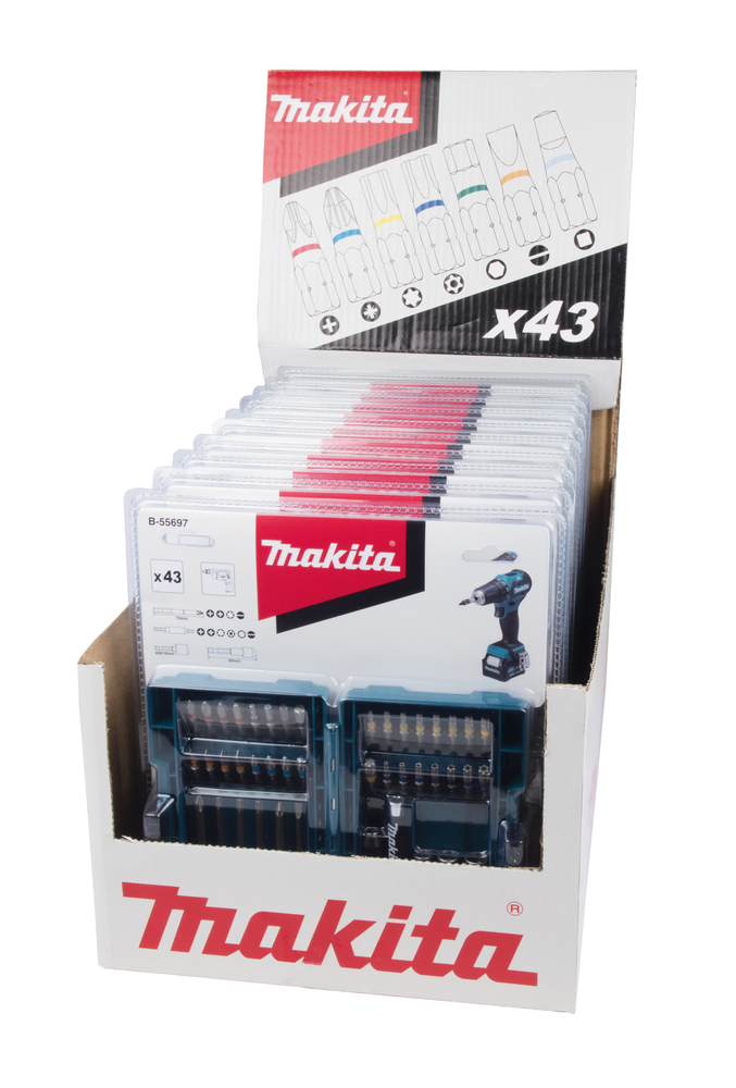 Otsakute kmpl. 43 osaline 25mm/75mm otsakud – Makita