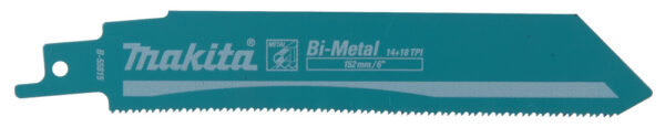UNIV.SAETERAD BIM 152X1,1MM (14+18TPI), 5tk. Metallile / Tööstuslik kasutus / Kaarjas kuju, METALL PLAADID 3-8mm, torud <100mm – Makita