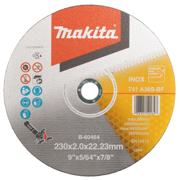 Lõikeketas 230X2,0X22,23mm T41 A36S-BF RST/ metall – Makita