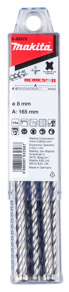 SDS-PLUS puur 8X100/165mm 10tk. NEMESIS2 – Makita