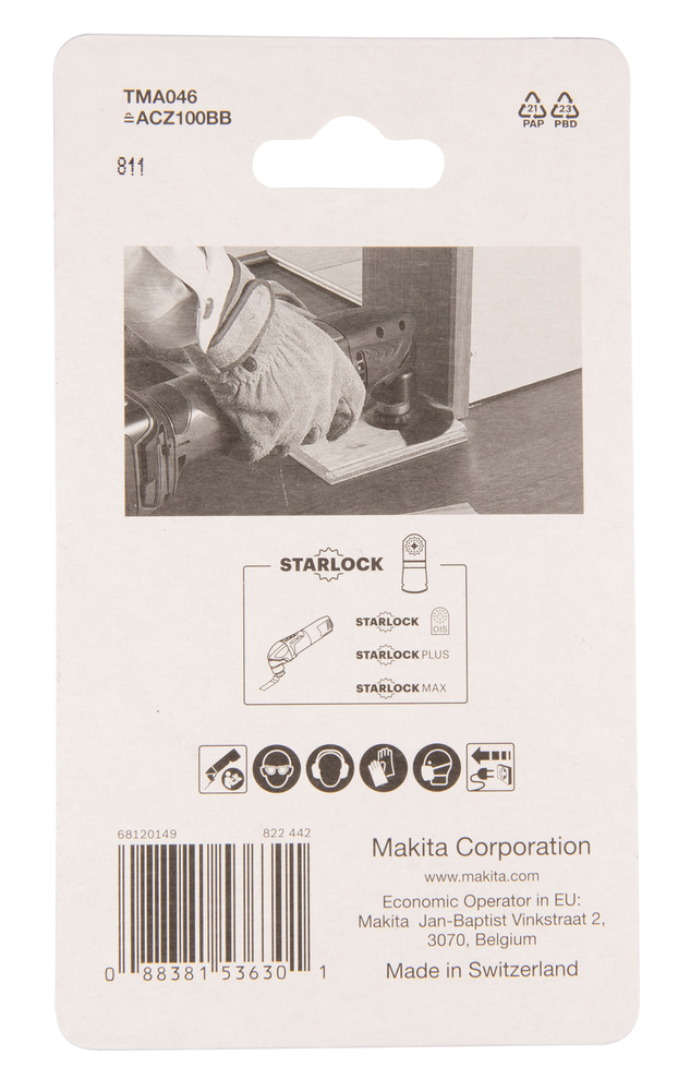 Multitool segment saetera 100mm TMA046; BIM, starlock , puidule ja metallile – Makita