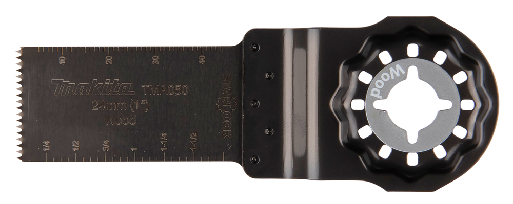 Multitool ristilõikamise saetera 24mm TMA050; HCS, starlock, puidule – Makita