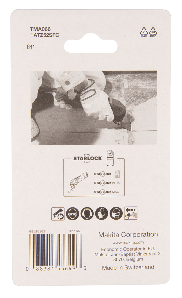 MULTITOOL KAABITS 52mm FLEXIBLE TMA066; HCS, STARLOCK, Vuugisegud ja plaatimissegud – Makita