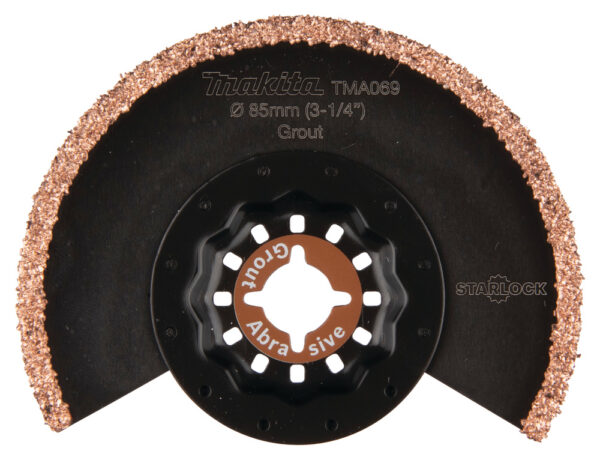 MULTITOOL HM SEGMENT SAETERA 85mm TMA069; HM GRIT #30, STARLOCK, Vuugi- ja plaatimissegud, Klaasriie – Makita