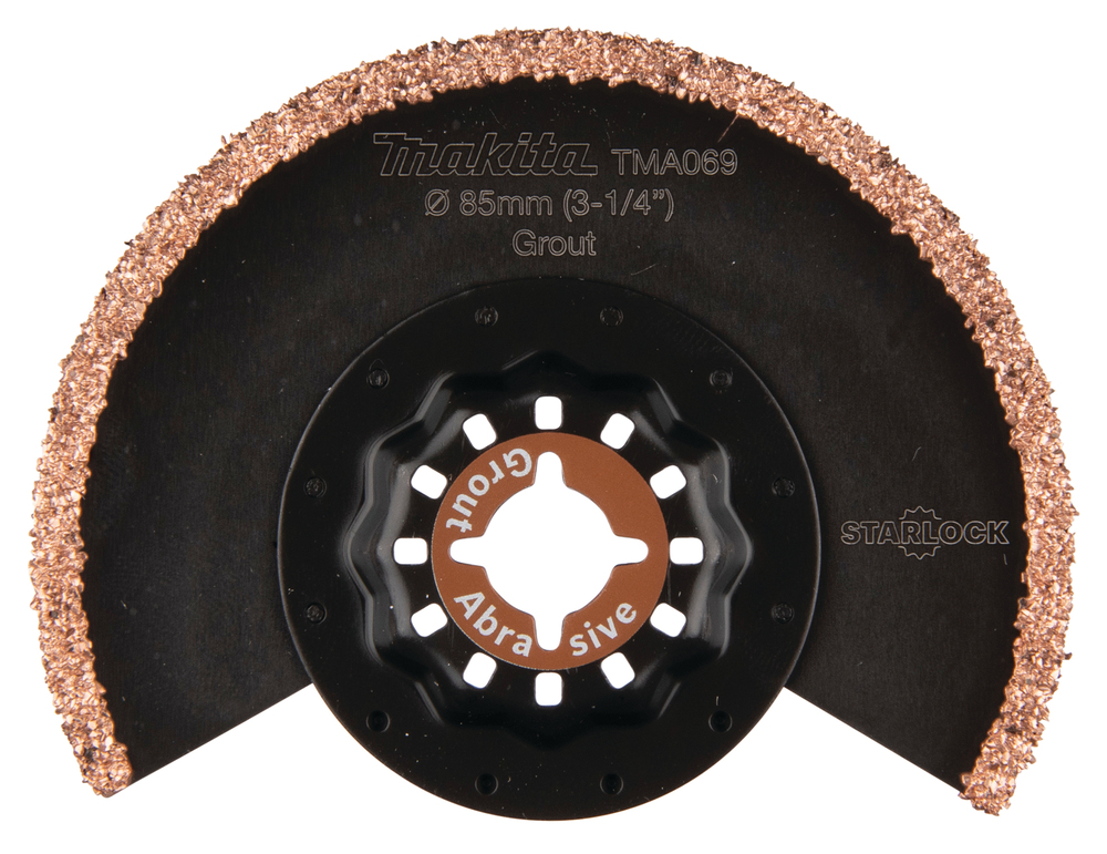 MULTITOOL HM SEGMENT SAETERA 85mm TMA069; HM GRIT #30, STARLOCK, Vuugi- ja plaatimissegud, Klaasriie – Makita
