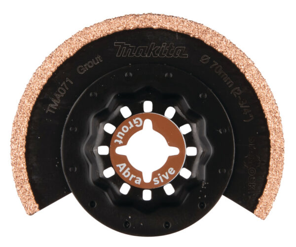 MULTITOOL HM SEGMENT SAETERA 70mm TMA071; HM GRIT #50, STARLOCK, Vuugi- ja plaatimissegud, Klaasriie – Makita