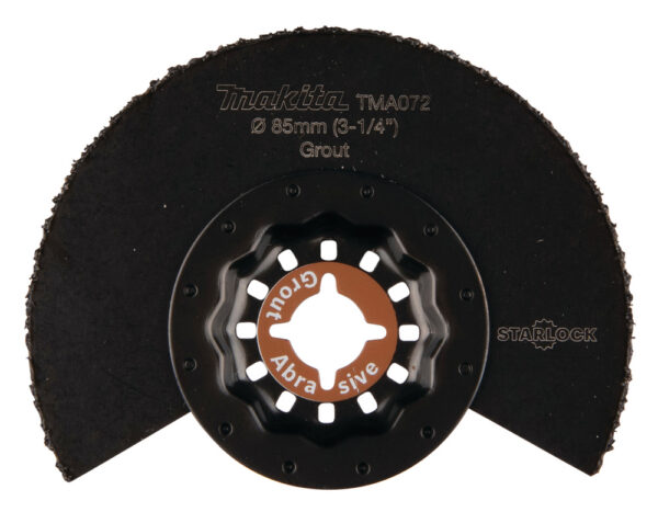 MULTITOOL HM SEGMENT SAETERA 85mm TMA072; HM GRIT #40, STARLOCK, Vuugi- ja plaatimissegud, Klaasriie – Makita