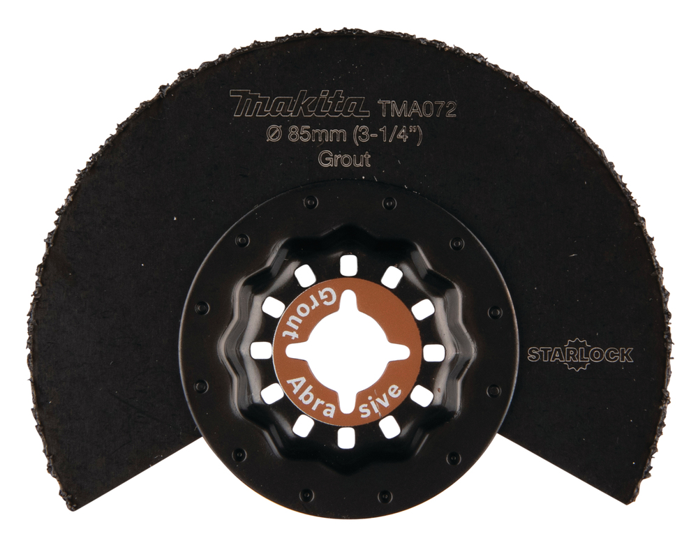 MULTITOOL HM SEGMENT SAETERA 85mm TMA072; HM GRIT #40, STARLOCK, Vuugi- ja plaatimissegud, Klaasriie – Makita