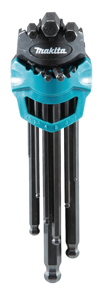 Kuuskantvõtmete komplekt 9 osa 1.5-10mm – Makita