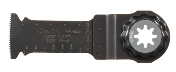 Multitool ristilõikamise saetera 32mm, 18TPI MAP003; HCS, starlock PLUS, puidule – Makita