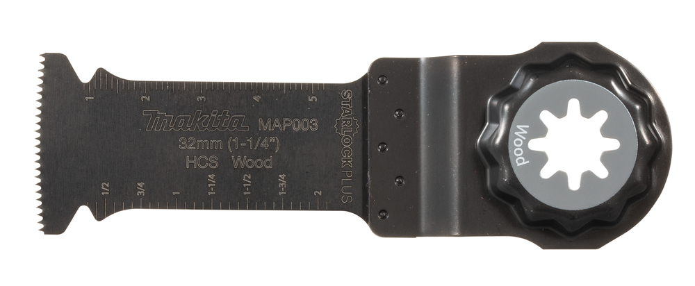 Multitool ristilõikamise saetera 32mm, 18TPI MAP003; HCS, starlock PLUS, puidule – Makita