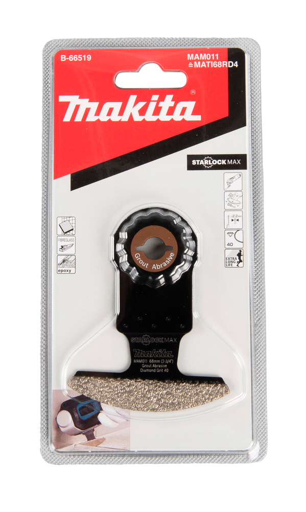 Multitool teemant segment saetera 68mm MAM011; diamond, starlock MAX, pehmemad plaatmaterjalid – Makita