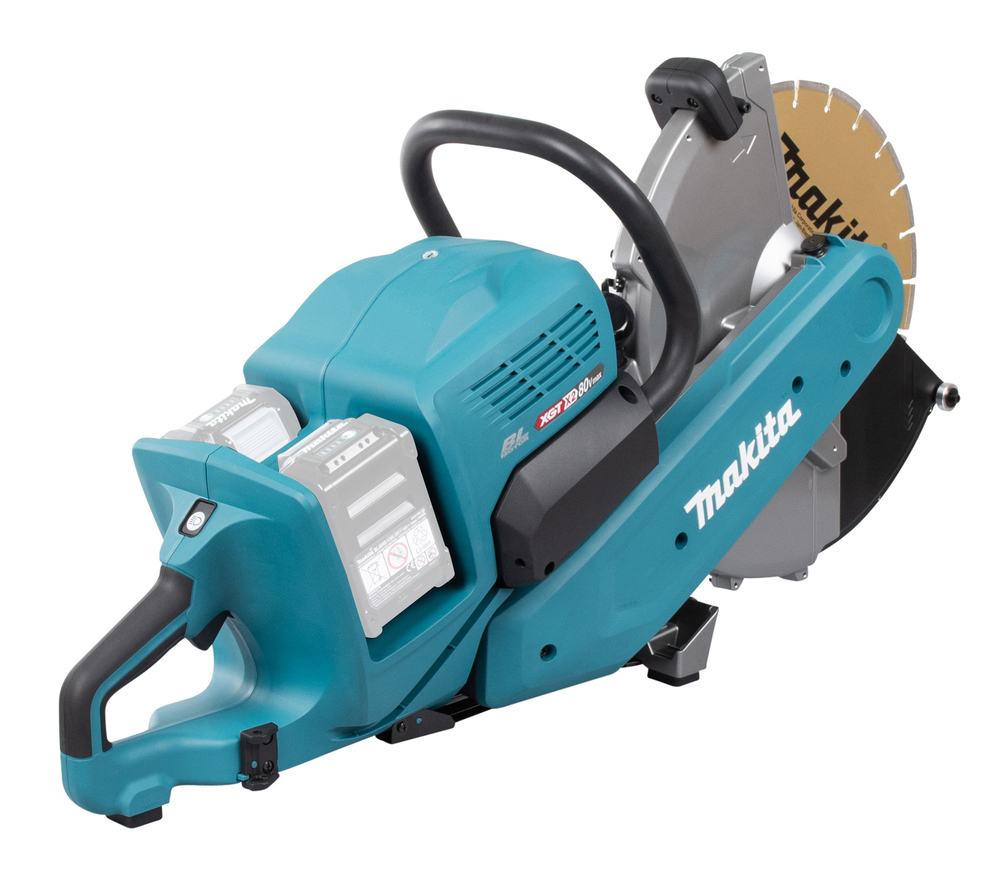 Aku ketaslõikur XGT (Mudel kuivlõikamiseks ja kasutamiseks koos tolmuimejaga), 40V MAX x2 (80V MAX), 355mm, max 127mm BL-M, 14.1kg, Ilma akude ja laadijata! Komplekti kettad D-56998 – Makita