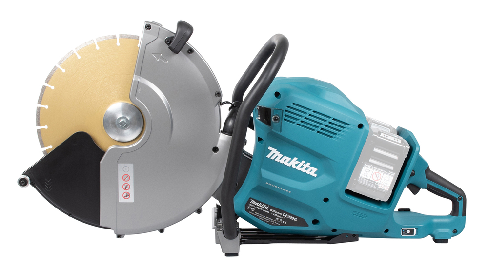Aku ketaslõikur XGT (Mudel kuivlõikamiseks ja kasutamiseks koos tolmuimejaga), 40V MAX x2 (80V MAX), 355mm, max 127mm BL-M, 14.1kg, Ilma akude ja laadijata! Komplekti kettad D-56998 – Makita