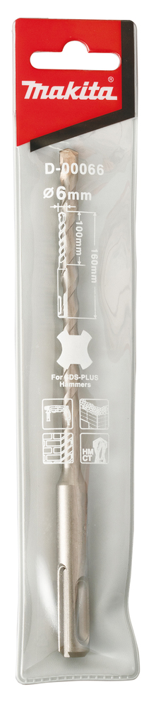 SDS-PLUS puur 6x110/160mm STANDARD – Makita