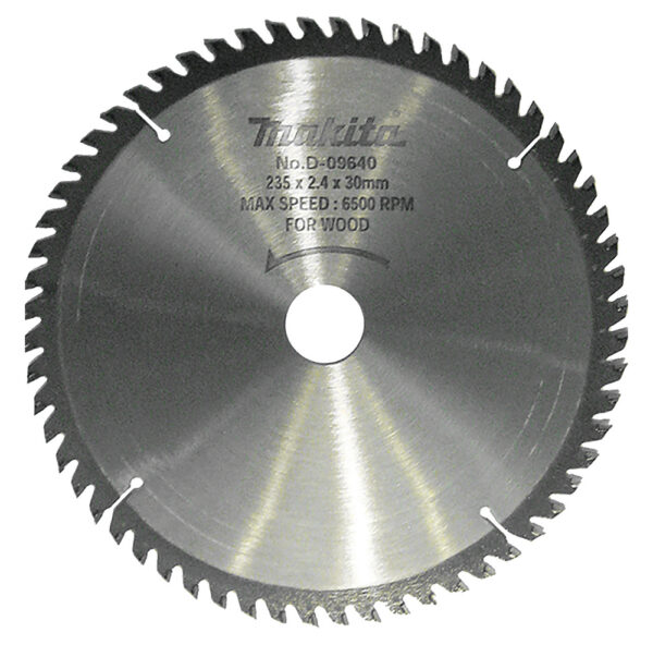 T.C.T hammastega saeketas puidu lõikamiseks 235X2.4X30mm 15° T60 Saeketas standartsele puidule – Makita