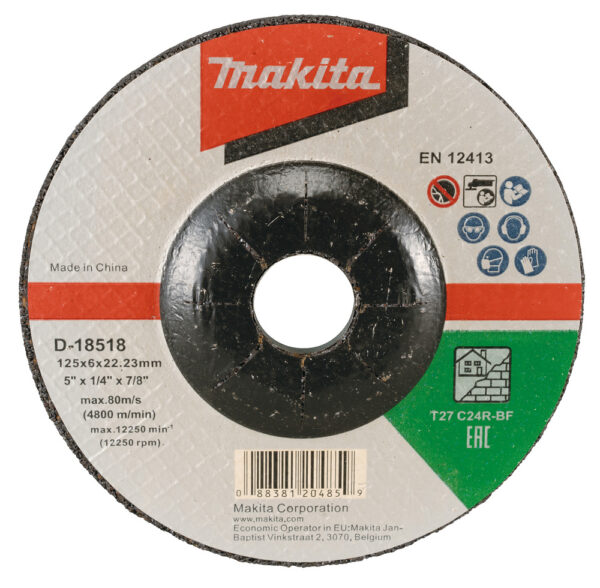 Lihvketas 125x6 C24R kivi – Makita