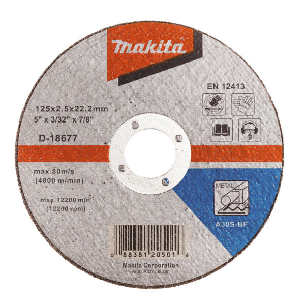 Lõikeketas 125x2,5 mm A30S metall – Makita
